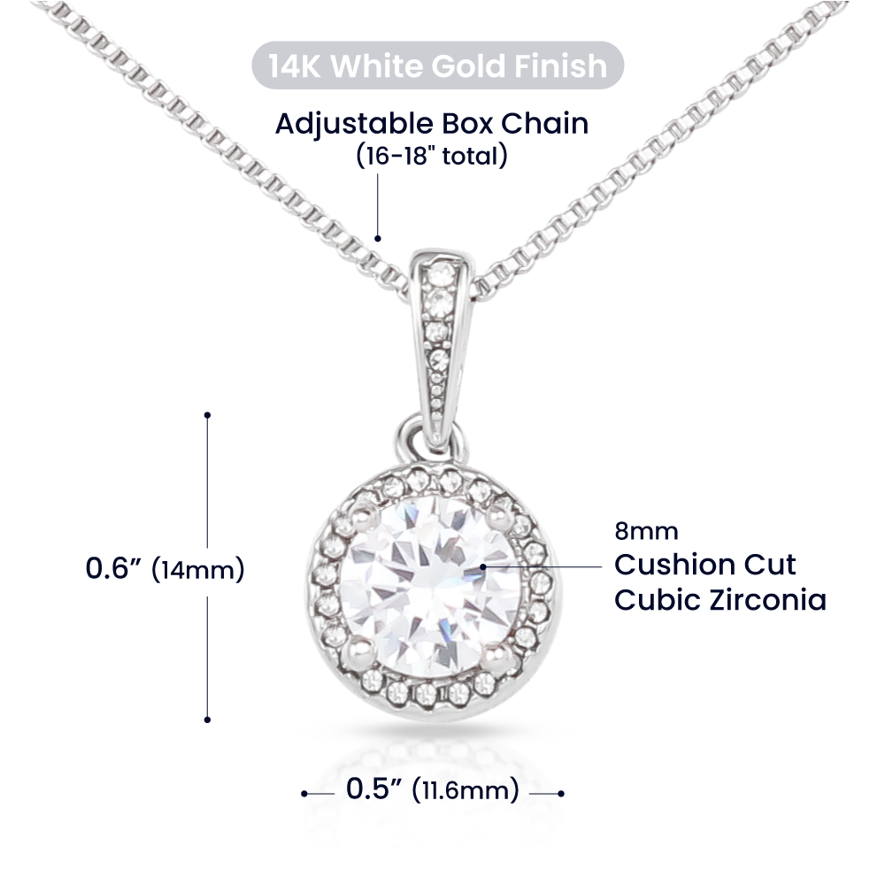 Daughter Birthday Gift Eternal Hope Necklace - Sparkling Crystal Jewelry