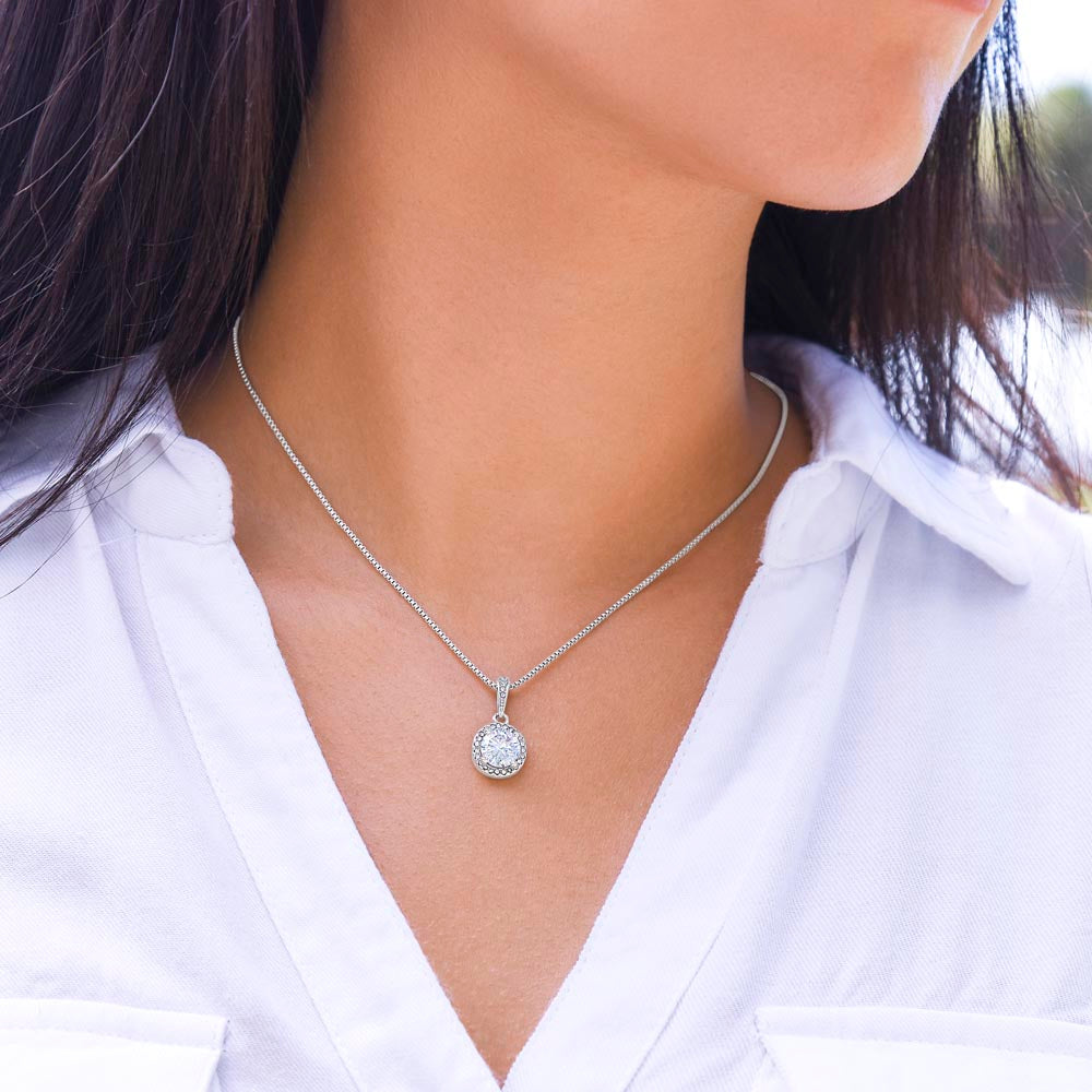 Daughter Birthday Gift Eternal Hope Necklace - Sparkling Crystal Jewelry