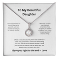 Daughter Birthday Gift Eternal Hope Necklace - Sparkling Crystal Jewelry