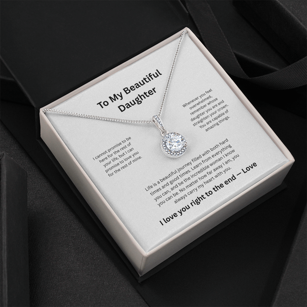 Daughter Birthday Gift Eternal Hope Necklace - Sparkling Crystal Jewelry