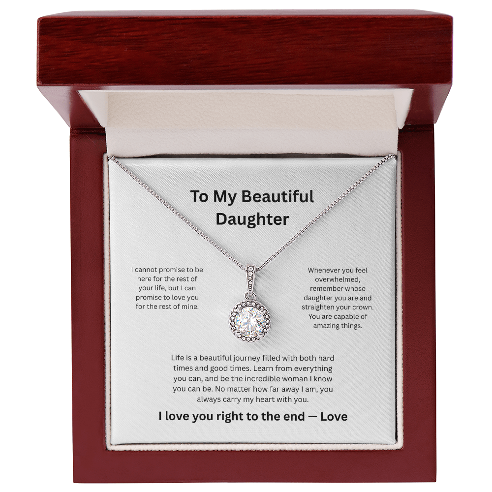 Daughter Birthday Gift Eternal Hope Necklace - Sparkling Crystal Jewelry
