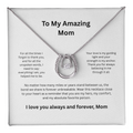 To My Amazing Mom Eternal Hope Necklace - Sentimental Mother Jewelry Gift