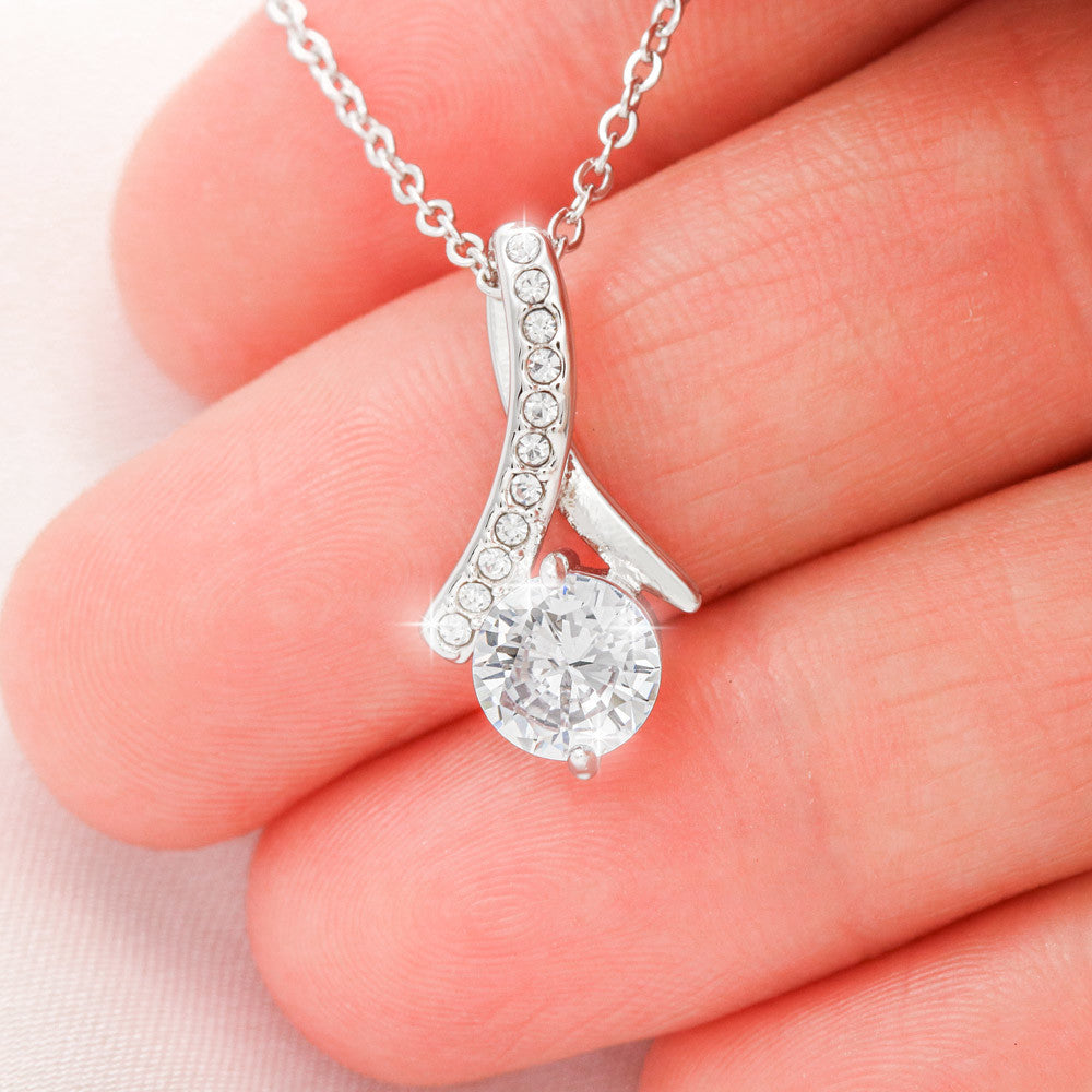 Auntie Aunt Love Knot Necklace - Birthday Jewelry Gift from Niece or Nephew