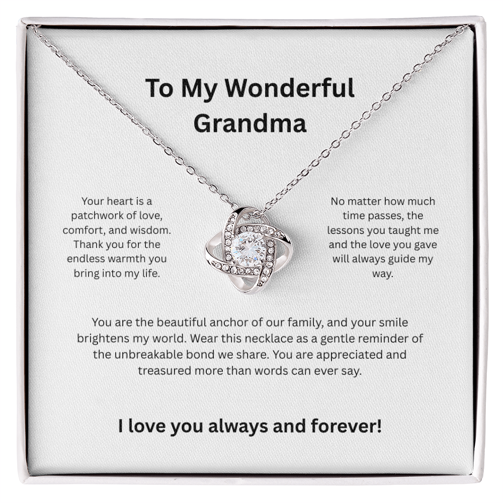 Grandma Grandmother Luxury Heart Necklace - Sentimental Jewelry Gift for Her