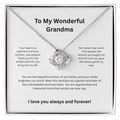 Grandma Grandmother Luxury Heart Necklace - Sentimental Jewelry Gift for Her
