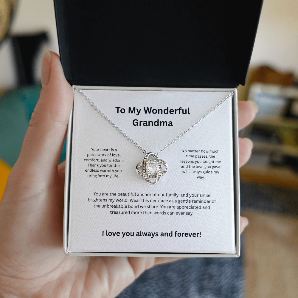 Grandma Grandmother Luxury Heart Necklace - Sentimental Jewelry Gift for Her