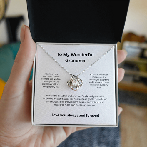Grandma Grandmother Luxury Heart Necklace - Sentimental Jewelry Gift for Her