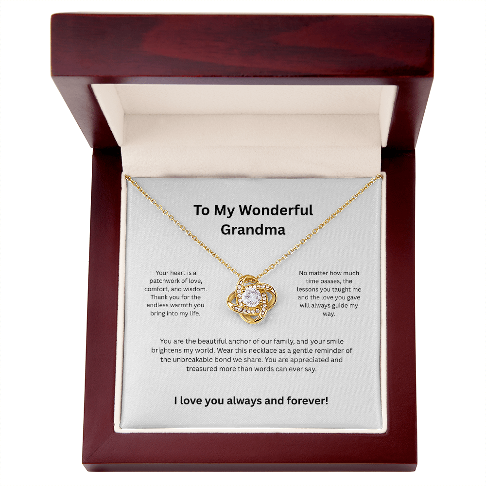 Grandma Grandmother Luxury Heart Necklace - Sentimental Jewelry Gift for Her
