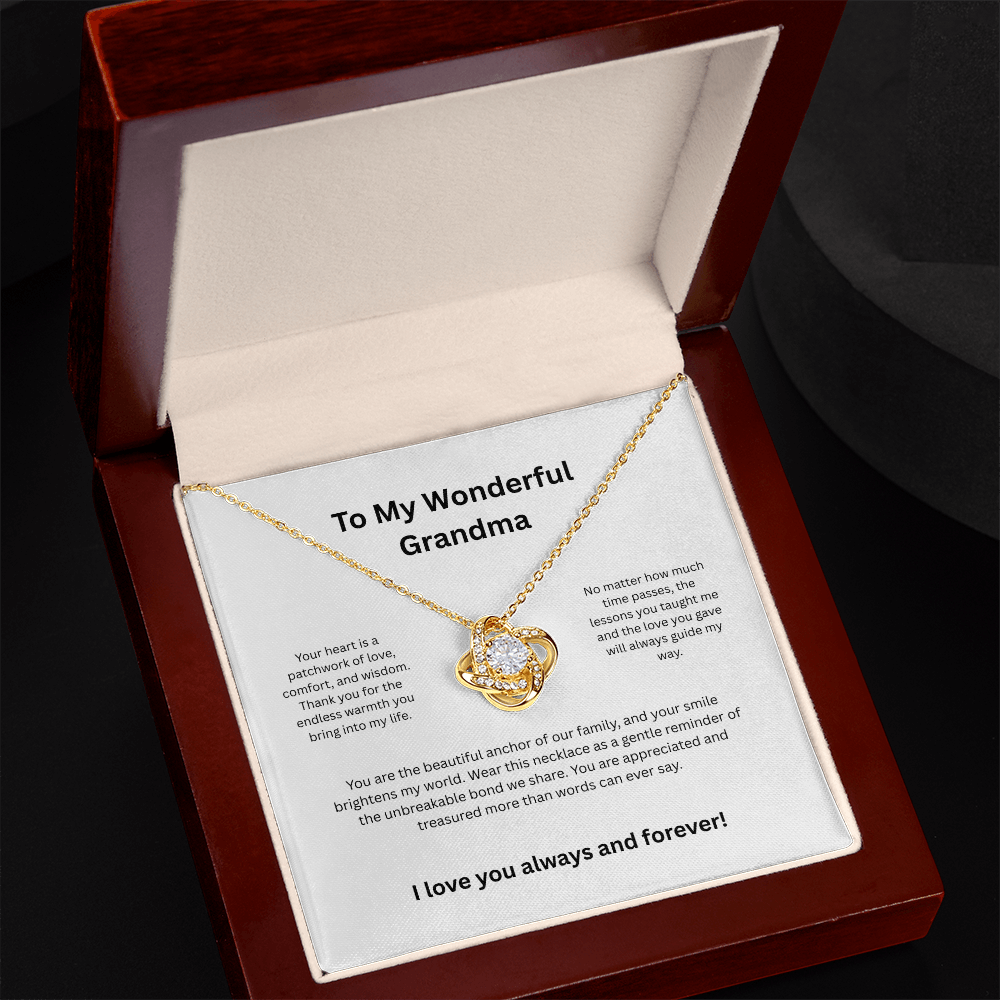 Grandma Grandmother Luxury Heart Necklace - Sentimental Jewelry Gift for Her