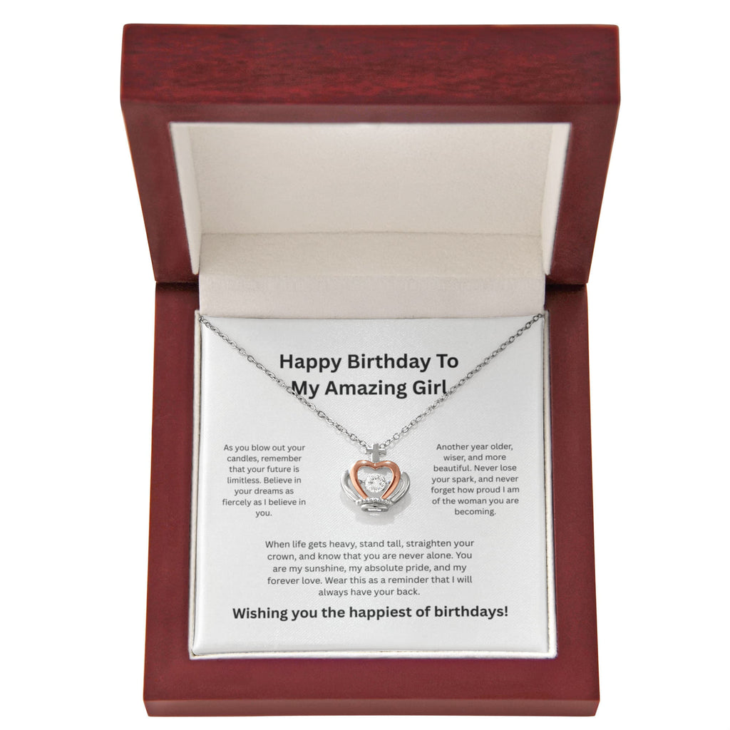 To My Amazing Girl Necklace - Romantic Birthday Jewelry Gift for Fiancée/Wife